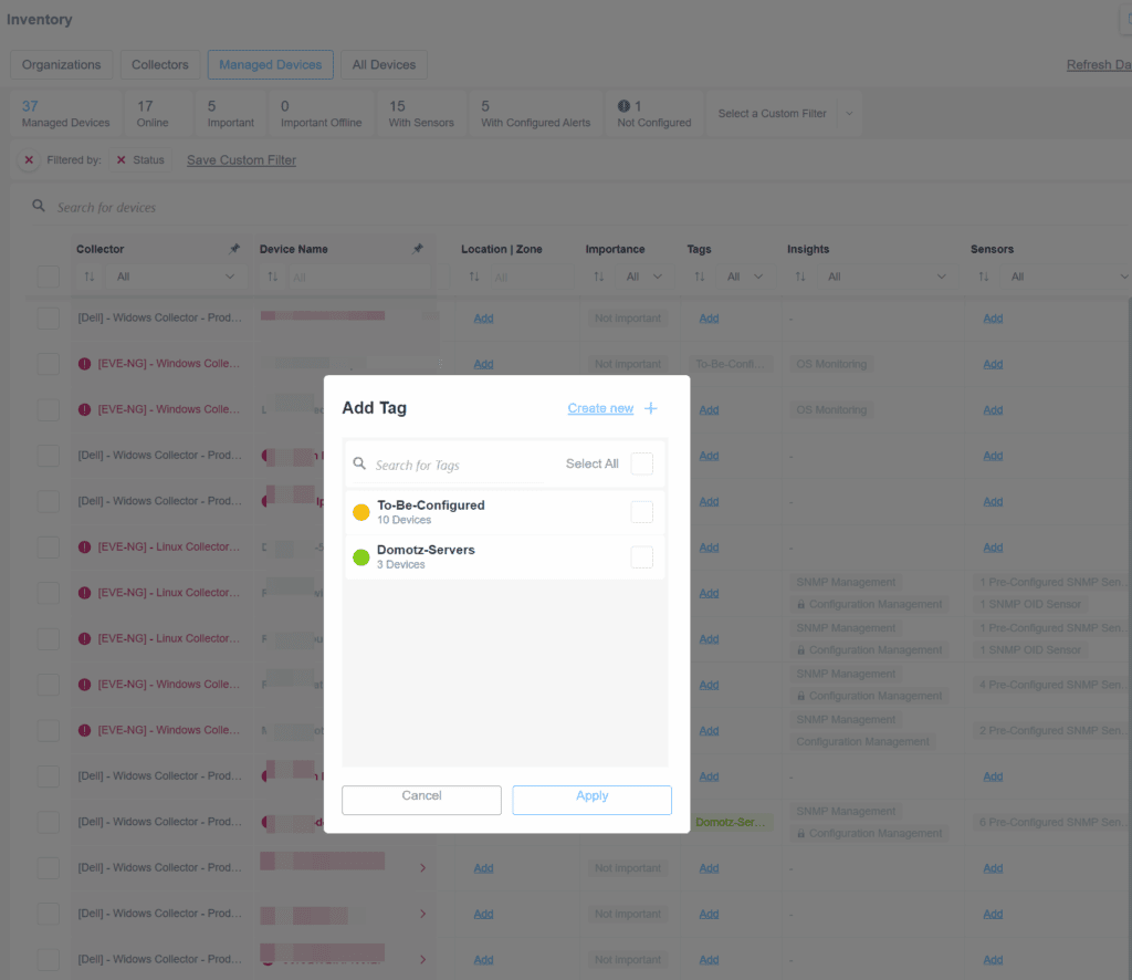 Introducing Custom Device Tags MSP Blog - Domotz blog for MSPs